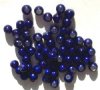 60 4mm Round Royal Blue Miracle Beads